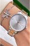 Brand Rose Color Steel Cord 2 Years Warranty Women's Wristwatch - with Bracelet Gift - 4