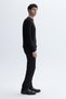 Men's Black Crew Neck Knitwear Sweater - 3