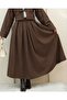 Pleated Zip Melton Skirt - 5