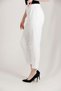 Women's Large Size Carrot Leg High Waist Lycra Trousers 1004 - 7