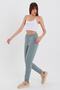 Women's Three Thread Knitted Sweatpants with Elastic Waist and Leg Jogger - 6