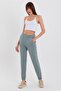 Women's Three Thread Knitted Sweatpants with Elastic Waist and Leg Jogger