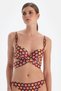 Covered Brown Bikini Top