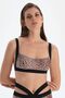 Brown Leopard Bralet Bikini Top