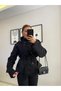 Mock Neck and Jacket Collar Premium Suede Trench Coat Jacket - 2