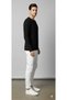Ribbed Knit Long-Sleeve Basic T-Shirt Body - 6