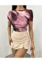 Waist and Shoulder Gathered Tie-Dye Print Sendy Blouse -G.Kurusu - 4
