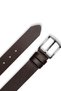 Genuine Leather Men's Belt – Plain Pattern, 4cm, Dark Brown |   7689
