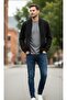 Güncüoğlu Zippered Lined Steel Knitted Cardigan
