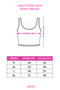 Women's Cotton Camisole Crew Neck Thick Strap Crop Black White Gray Set of 3 - 8