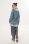 Ekoseli match Denim Ceket - 5