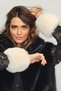 Plush Faux Fur Oversleeve Fluffy Cuff Wristband - Vegan Toscana Cream