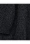 Bearded Jacket with Scarf Detail and Buttoned Front - Black - 4
