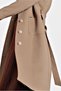 Birded Collar Sunny Fur Detailed Spoon Coat 90031 - 4