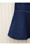 Flounce Hem Buttoned Jacket Denim Suit -K.Laci - 5