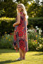 Ethnic Patterned Slit Summer Comfortable Fit Dress - 3