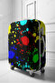 valise suitcase protective cover PLANE PATTERN BLACK - 8