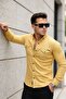 Men's Slim Fit Striped Denim Shirt - 3