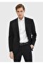 Black Plain Modern Fit 100% Wool Suit - 3