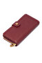 Claret Red Genuine Leather Women's Wallet - S1Cb00005789-M71