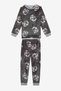 Girl's Racoon Multicolored Pajama Set