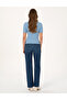 Blue High Waist Flare Fit Jean Trousers 50307818-Vr036 - 4