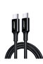 كابل شحن USB-C 2.0 بقوة 100 وات بطول 2 متر - أسود