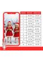 Girl's Fleece New Year Christmas Dress Hat Set - 2