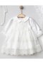 Angela 4-Piece Luxury Religious Ceremony Set 100% Cotton Newborn Baby Girl - 3
