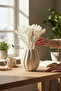 Natural Dried Cotton Grass, Rabbit Tail Bridal Bouquet Arrangement Flower Lagurus 60 Branches - 2