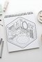 Sweet Little Corners - 21X21 cm Isometric Coloring Book, for Children and Adults - 4