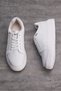 Daily Women's White Sneaker Velcro High Heel Serrated Non-Slip Sole Walking Sports Shoes 251 - 4