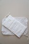 Baby Diaper Bag Organizer Muslin White with Pom Poms - 5