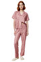 Women's Heart Knitted Pajama Set Comfortable Stylish Short Sleeve Regular Fit Premium Quality Distinguished Material - 4