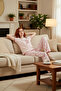 Women's Cotton Cherry Patterned Pajama Set Comfortable Home Wear Set Carefully Selected Premium Quality