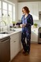 Women's Winter Printed Cotton Pajamas Set Relaxed Fit Long Leg Homewear Comfortable Cut - 3
