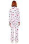 Women's Penguin Patterned Winter Fleece Pajamas Set Regular Pipe Leg Premium Quality Comfortable Cut - 5