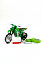Model Cross Green Motorcycle Detachable Wheels 1:18 Scale 3+ Years Old - 2