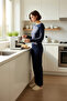 Women's Ribbed Knitted Pajama Set Regular Fit Casual Daily Comfortable Cut Quality Craftsmanship - 2