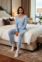 Women's Lace Detailed Pajama Set Comfortable Knitted Fabric Distinguished Material Long Lasting - 3