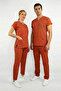 Brick Color Surgical Lycra Jersey Bottom Top Suit