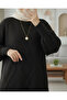 Baklava Patterned Soft Knit Tunic - Black - 2