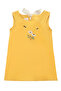 Girl's Embroidered Linen Dress