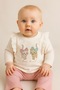 Baby Girl Bow Cats Long Sleeve Bottom Top Baby Set 100% Cotton