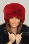 Fluffy Dense Furry Plush Faux Fur Kalpak Hat Women's Winter Beanie - Toscana Burgundy