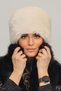 Puffy Thick-Furred Plush Faux Fur Kalpak Hat Women's Winter Beanie - Toscana Cream - 7