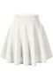 Double White Straight Skirt - 4