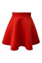 Double Red Straight Skirt for Girl - 2