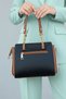 Women's Polo 4-Compartment Chain Detail Long Crisscross Straps & Clutch Bag (24x19 CM) - 7