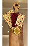 Heart Patterned Fabric Reusable Natural Waxed (Wax) Food Storage Cloth Set of 3